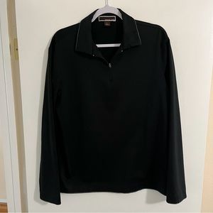 Michael Kors Black 1/4 Zip Size Large Sweater